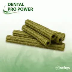 anipro Dental Pro Power - пурички със спирулина, 84 г, зелен чай