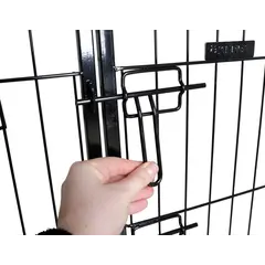 Kerbl Dog and Puppy Outdoor Pen – Метално заграждение за кучета или котенца, усилена с врата, 8 части