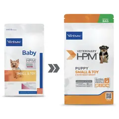Virbac HPM Puppy Small & Toy Dog- за кученца мини и малки породи  - 3 кг