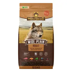 Wolfsblut Wide Plain Adult - суха храна за кучета с конско и сладки картофи, 12,5 кг