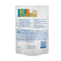 Virbac Cat Kidney & Joint KJ2 Pouch -  Диетична мокра храна за котки с бъбречна недостатъчност, мус в пауч - 12х85 г