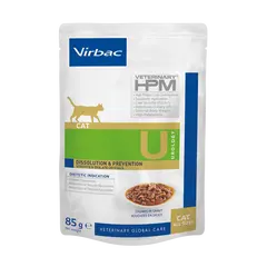 Virbac Cat Urology Dissolution & Prevention Pouch - За разтваряне на струвитни и превенция на оксалатни камъни, пауч хапки в сос грейви 12x85г