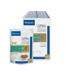 Virbac Cat Early Kidney Care Pouch - Диетична мокра храна за котки с бъбречна недостатъчност, пауч хапки в сос грейви - 12х85 г