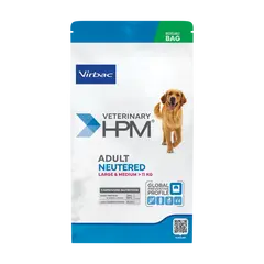 Virbac HPM Adult Neutered Dog Large & Medium- за кастрирани кучета средни и големи породи - 12 кг