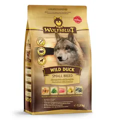 Wolfsblut Wild Duck Small Breed - суха храна за кучета от дребни породи с дива патица и картофи, 7,5 кг
