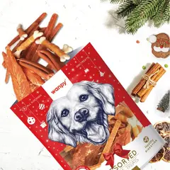 Wanpy Christmas Assorted Multi Treats - Коледен микс от най-предпочитаните лакомства на Wanpy, 300 г