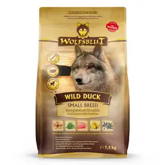 Wolfsblut Wild Duck Small Breed - суха храна за кучета от дребни породи с дива патица и картофи, 7,5 кг