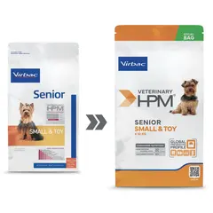Virbac HPM Senior Small & Toy Dog- за кучета мини и малки породи над 10 години - 1.5 кг