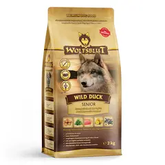 Wolfsblut Wild Duck Senior - суха храна за възрастни кучета с дива патица и картофи, 2 кг