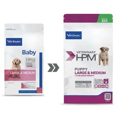 Virbac HPM Puppy Large & Medium Dog- за кученца средни и едри породи - 12 кг
