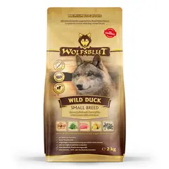 Wolfsblut Wild Duck Small Breed - суха храна за кучета от дребни породи с дива патица и картофи, 2 кг