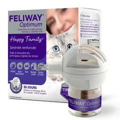 Feliway Optimum - успокояващи котешки феромони - дифузер и пълнител 48 мл