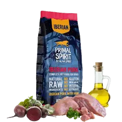 Primal Spirit Iberian pork - Суха храна за кучета с иберийско свинско месо - 12 кг