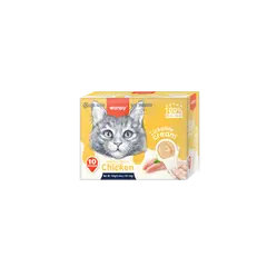 Wanpy Cat Chicken - лакомство за котки, лъжичка с кремообразно лакомство с пилешко, 10х16 г