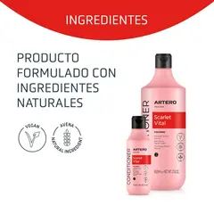 Artero Scarlet Vital Mask  - Маска-балсам за червена козина - 650 мл