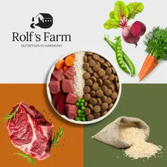 Rolf’s Farm Adult Beef&Liver – храна за кучета над 1 година с говеждо и дроб, 12 кг