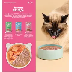 WOW Cat Beef in sauce pouch -  Пълноценна мокра храна за котки - говеждо филе в сос, пауч  8 х 85 г