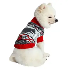 FreeDog Jersey Chipmunks Rojo  - пуловер, червен с шарка на катерички, различни размери