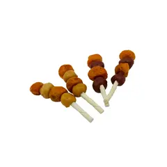Pet Interest Tailswingers Collagen Souvlaki Mixed Chicken&Duck - Колагеново лакомство за кучета до 15 кг с пилешко и патешко - 14 бр в опаковка