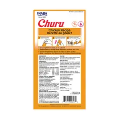 Inaba Churu Puree Chicken Recipe - Кремообразно лакомство за котки с пиле, 4 бр. х 14 г в пакет