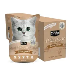 Kit Cat chicken pouch – Пълноценна мокра храна за котки в зряла възраст, пилешко  в желе, пауч 70 г