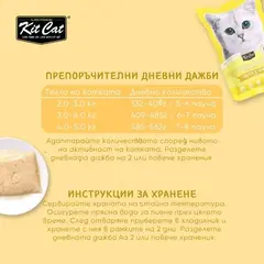 Kit Cat chicken & salmon pouch – Пълноценна мокра храна за котки в зряла възраст, пилешко и сьомга в желе, пауч 70 г