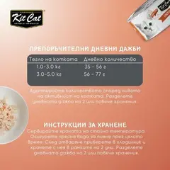 Kit Cat deboned toppers chicken & beef   – Допълваща мокра храна за котки, пилешко и телешко в желе, консерва 80 г