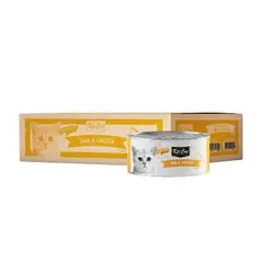 Kit Cat deboned toppers tuna & chiken – Допълваща мокра храна за котки, риба тон и пилешко, консерва 80 г