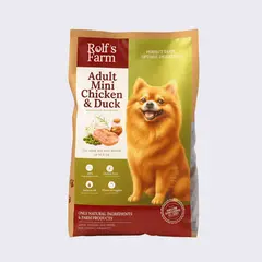 Rolf’s Farm Adult Mini Chicken&Duck - храна за кучета над 1 година от мини породи с пилешко и патешко, 4 кг