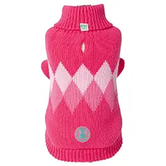 Freedog Rhombus Sweater PINK - Пуловер за кучета на ромбове, розов