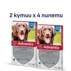 Bayer Advantix Spot On 25-40 кг - 2 КУТИИ х 4 ПИПЕТИ