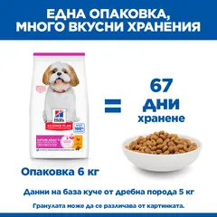 Hill's Science Plan Canine Small&Mini Mature 7+  Chicken - суха храна за възрастни кучета от малки породи над 7 години с пилешко - 3 кг