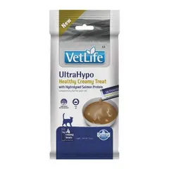 Vet Life UltraHypo Healthy Creamy Treat with Hydrolysed Salmon Protein - Кремообразни лакомства за котки с хидролизиран протеин от сьомга - 4х15 г