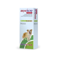 Bravecto TriUno / Бравекто ТриУно 2.5 - 5 кг - за вътрешно и външно обезпаразитяване на кучета - КУТИЯ (3 бр. таб)