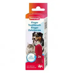 Beaphar Soft Finger Toothbrush - мека четка за зъби тип напръстник, 2 броя в опаковка