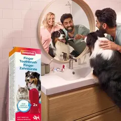 Beaphar Soft Finger Toothbrush - мека четка за зъби тип напръстник, 2 броя в опаковка