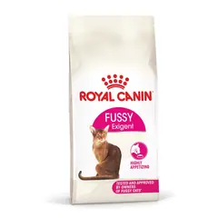 Royal Canin FHN Fussy Cat - Пълноценна суха храна за котки над 1 година с капризен апетит, 10 кг + ПОДАРЪК Sensory smell gravy 12x85g
