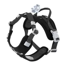 Hurtta Weekend Warrior ECO Harness Raven - Ергономичен нагръдник от еко материали, цвят черен