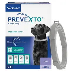 Virbac PREVEXTO® - противопаразитна каишка  за големи  кучета над 8 кг