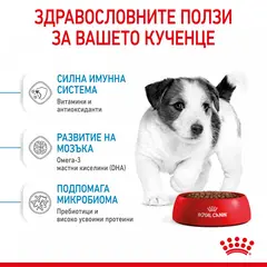 ROYAL CANIN MINI PUPPY - суха храна за подрастващи кучета 8 кг + подарък MINI PUPPY POUCH 12x85g