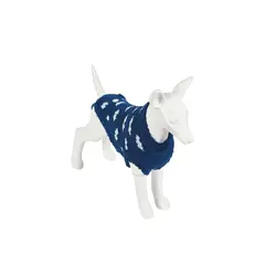 FreeDog Cloudy Sweater BLUE - пуловер за куче, син на облачета