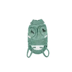 FreeDog Cloudy Sweater GREEN - пуловер за куче, зелен на облачета