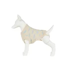 FreeDog Cloudy Sweater BEIGE - пуловер за куче, бежов на облачета