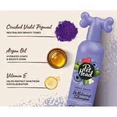 Pet Head Berry Bright Whitening Shampoo – изсветляващ шампоан за кучета с бяла или светла козина, 300 мл
