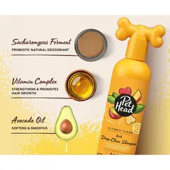 Pet Head Ultimutt Clean 3-in-1 Deep Clean Shampoo – шампоан за кучета с топически аромати с тройно действие, 300 мл