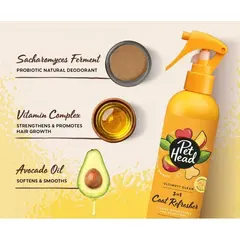 Pet Head Ultimutt Clean Coat Refresher – измиващ спрей за кучета без отмиване с тропически аромат, 300 мл