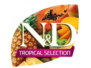 N&D TROPICAL SELECTION DOG Dental Treat Chicken Adult MINI - дентални лакомства за кучета от дребни породи с пиле, спелта, овес и тропически плодове - 60 гр