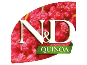 N&D Quinoa Skin & Coat with Herring, Adult MINI – суха храна без зърнени култури за здрава кожа и козина, за кучета над 1 година от дребни породи, с херинга, киноа, кокос, и куркума  - 7 кг