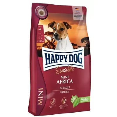 Happy Dog Sensible Mini Africa суха храна за кучета с щраус и картофи без глутен