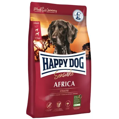 Happy Dog Sensible Africa суха храна за кучета с щраус и картофи